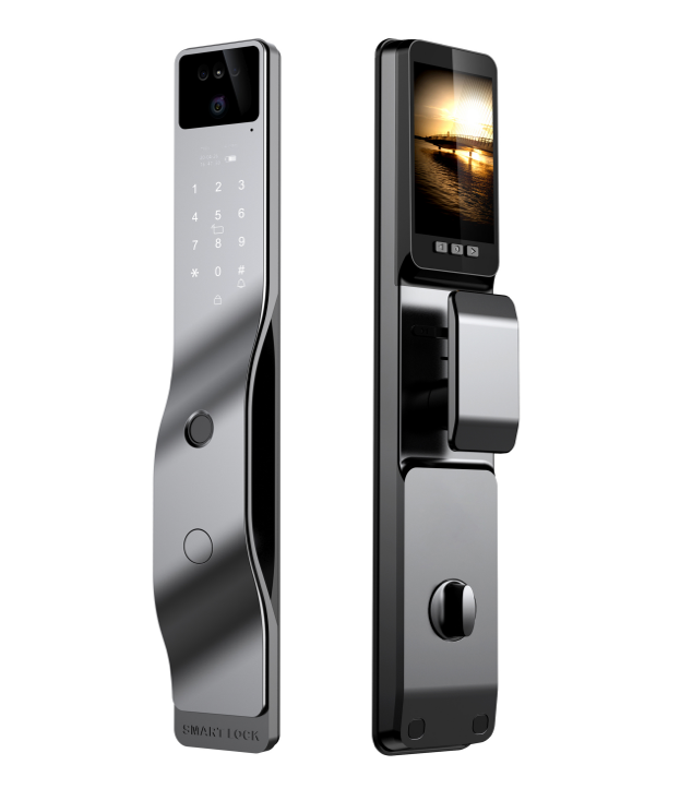 DreamFrame Smart Video Door Lock | 3D Face & Palm Vein Recognition | WiFi Camera
