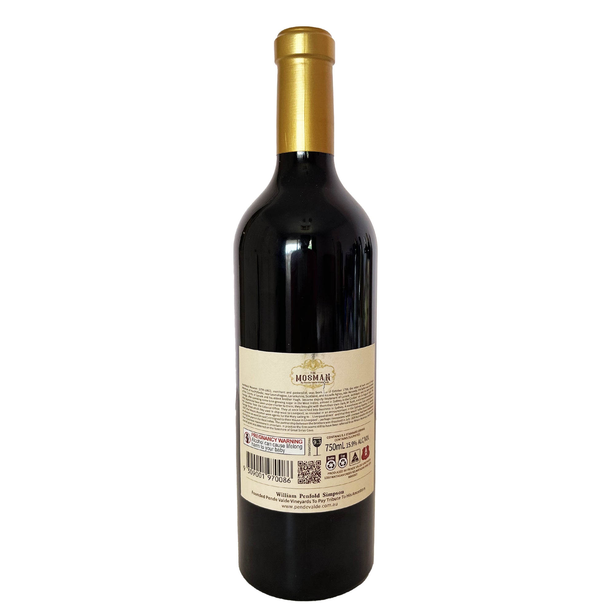 THE MOSMAN Shiraz 2020 – Marananga, Barossa Valley Red Wine (750ml)