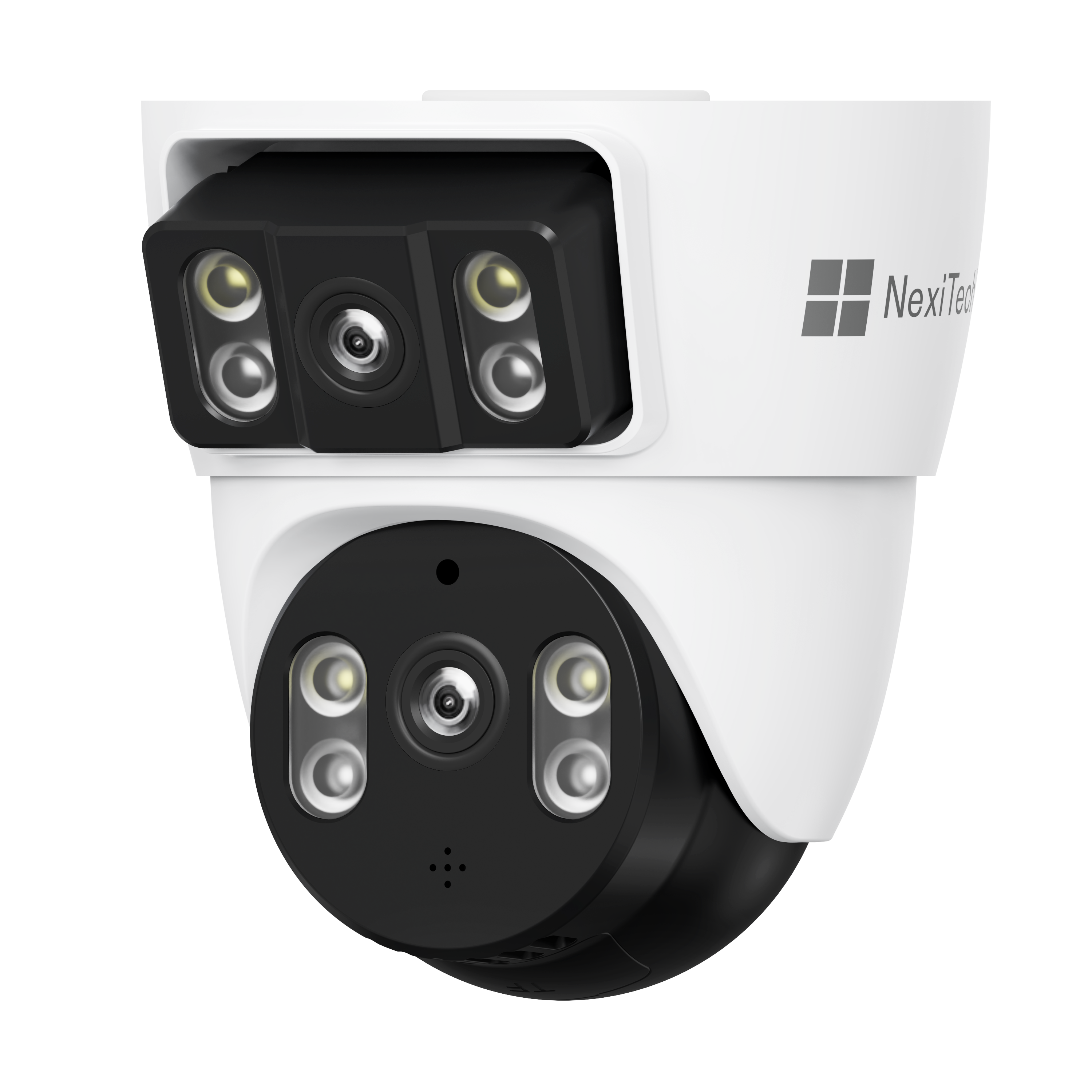 NexiTech BQ3 Indoor WiFi Security Camera, Dual-Lens 2MP+2MP, Pan/Tilt, Color Night Vision, Motion Tracking, Two-Way Audio (Pre-Order)