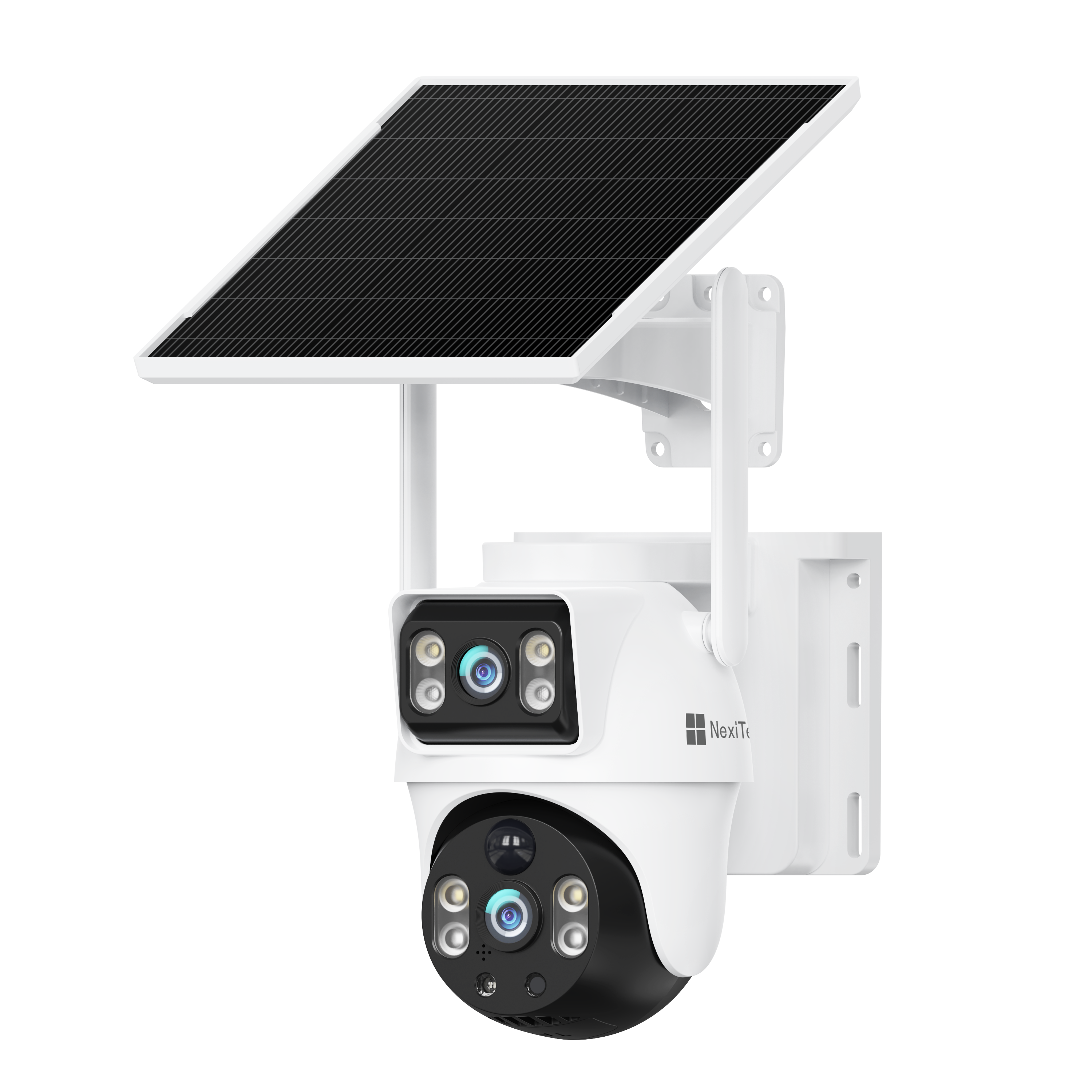 NexiTech BP9 WiFi Solar PTZ Outdoor Security Camera, Dual-Lens 2MP+2MP, 355° Pan/Tilt, AI Motion Detection, Color Night Vision, Two-Way Talk, IP65 (Pre-Order)